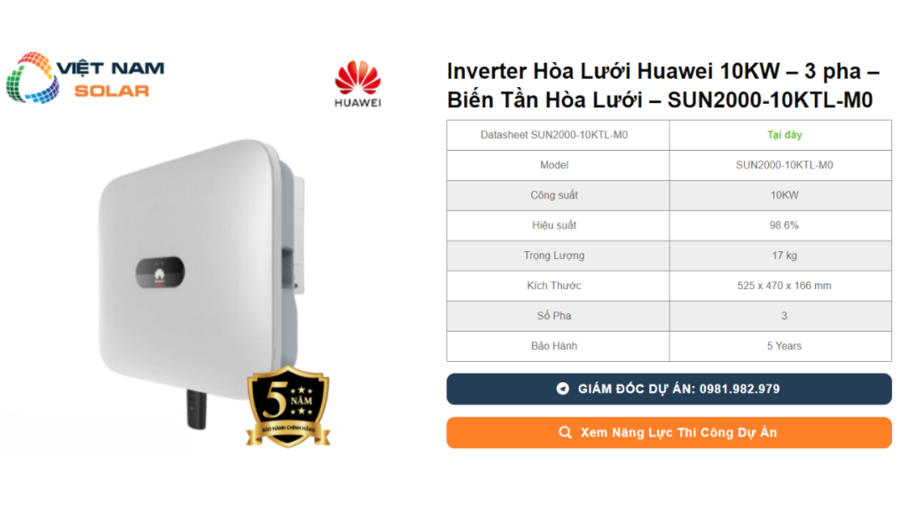 Inverter H A L I Huawei Kw Pha Gi S