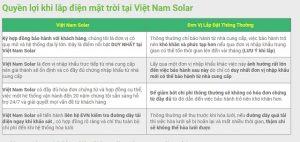 Những quyền lợi đặc biệt của khách hàng khi sử dụng dịch vụ lắp điện mặt trời tại Việt Nam Solar