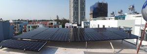 Hình ảnh lắp điện năng lượng mặt trời tại Thái Bình