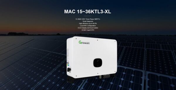 Inverter hoà lưới Growatt MAC 15~36KTL3-XL công suất 15-36kW 3 Pha