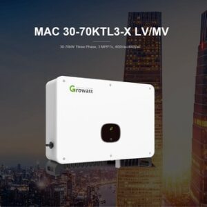Inverter hoà lưới Growatt MAC 30-70KTL3-X LV/MV công suất 30-70kW 3 Pha