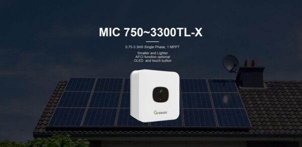 Inverter hoà lưới Growatt MIC 750~3300TL-X