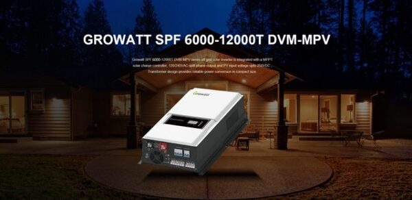 Inverter hoà lưới Growatt SPF 6000-12000T DVM-MPV
