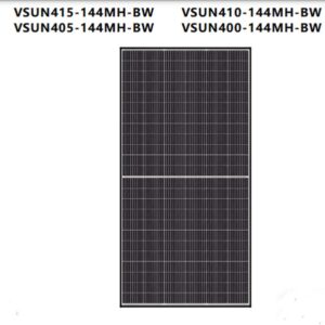 Tấm pin năng lượng mặt trời Vsun415-144MH-BW công suất 415W