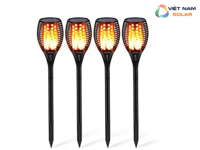 Top 5 bộ 4 đèn đuốc ngọn lửa nhấp nháy Aityvert - top mẫu đèn sân vườn năng lượng mặt trời