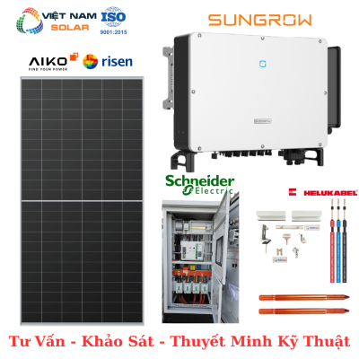 Combo Dành Cho Doanh Nghiệp Hệ 57KWP - Tiết Kiệm 20 triệu tiền điện