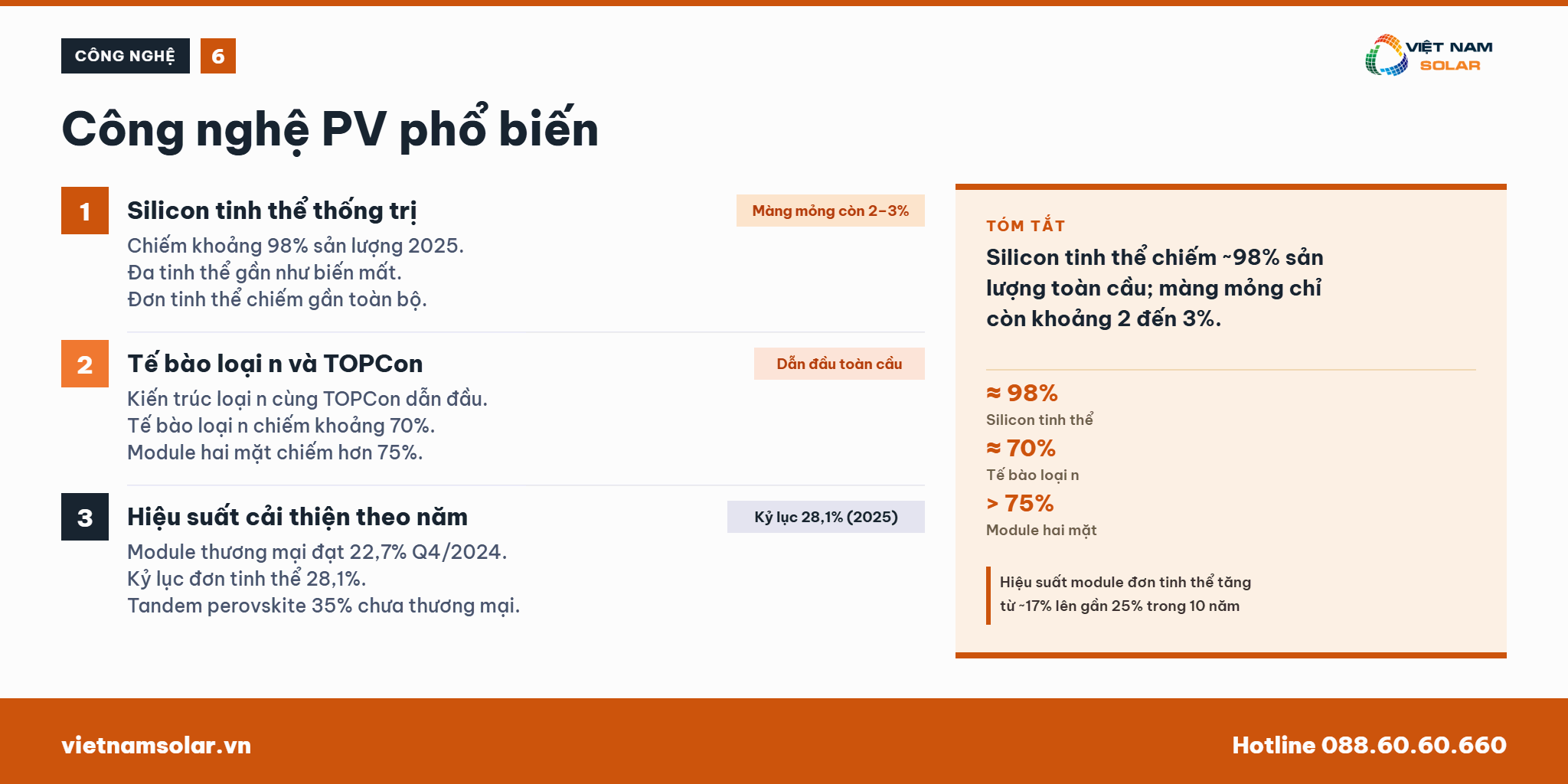 Photovoltaic - PV Là Gì? Khái Niệm, Nguyên Lý Và Ứng Dụng 31 Các công nghệ PV phổ biến