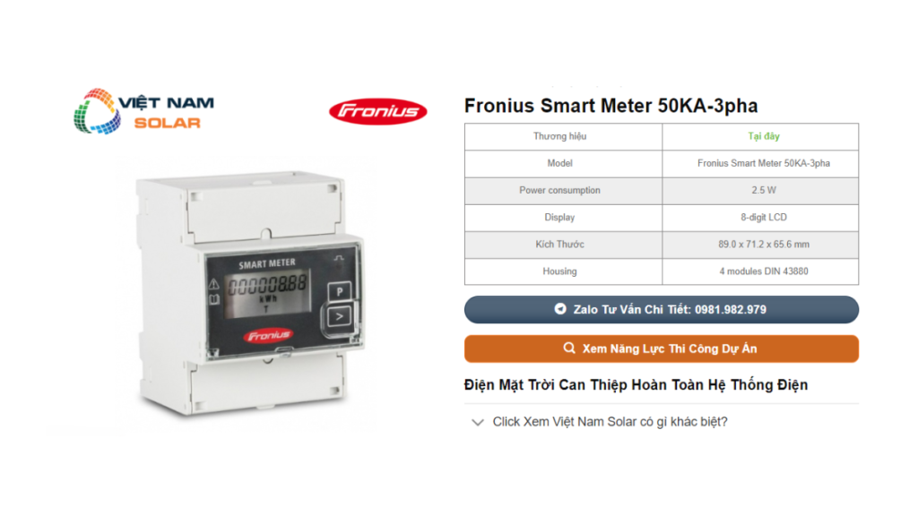Fronius Smart Meter 50KA-3pha - Việt Nam Solar