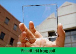 Pin mặt trời trong suốt