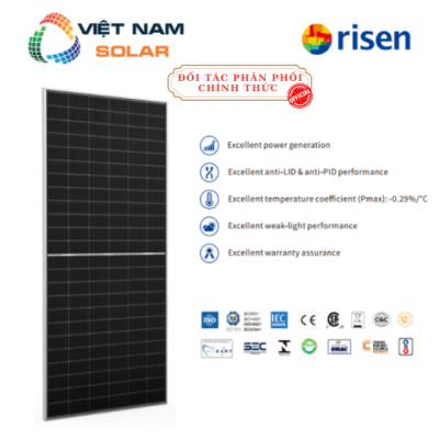 Tấm Pin NLMT Risen 630WP n-type TOPCon [Giá Sỉ]