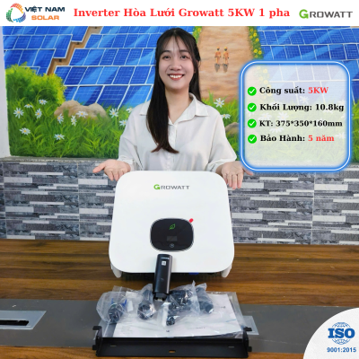 Inverter Hòa Lưới Growatt 5KW 1 pha [Giá Sỉ]