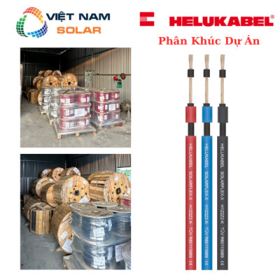 Dây Cáp Điện Solar Helukabel (Đức) 4mm2, 1500VDC (Đen-Đỏ)
