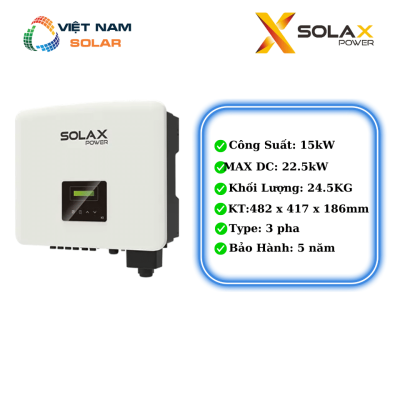 Inverter Hòa Lưới SolaX 15KW 3 pha [Giá Sỉ]