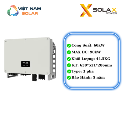 Inverter Hòa Lưới SolaX 60KW 3 pha [Giá Sỉ]