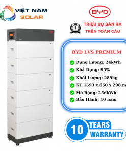 Pin Lưu Trữ Điện Lithium BYD 24kWh - LVS24.0 Premium