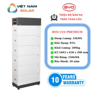 Pin Lưu Trữ Điện Lithium BYD 24kWh - LVS24.0 Premium