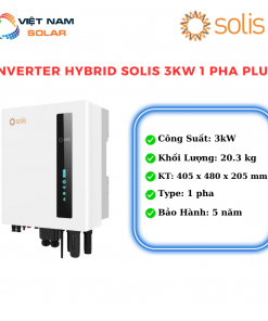 Inverter Hybrid Solis 3KW 1 Pha Plus [Giá Sỉ]