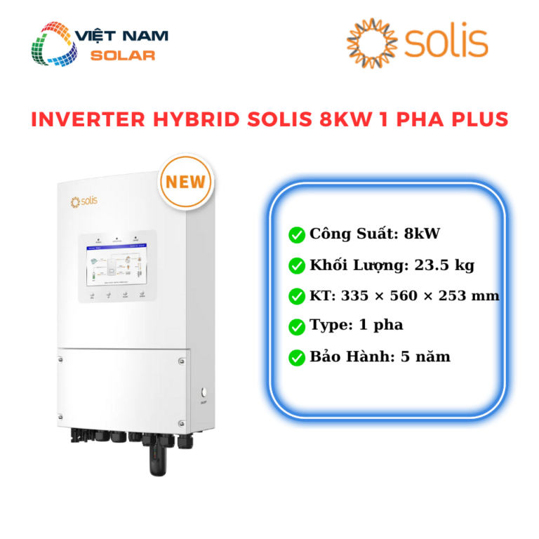 Inverter Hybrid Solis 8KW 1 Pha Plus - S6-EH1P8K-L-PLUS [Giá Sỉ] - Việt ...