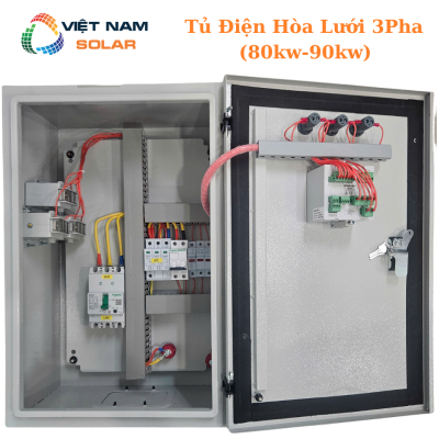 Tủ Điện Hòa Lưới 3 Pha 80KW - 90KW