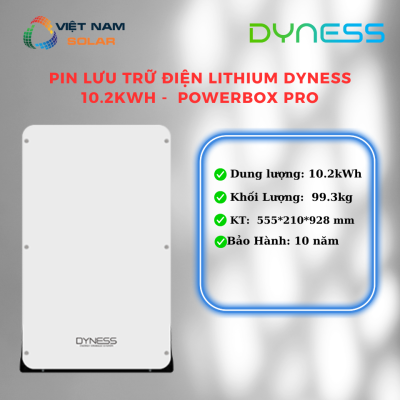 Pin Lưu Trữ Điện Lithium Dyness 10.2kWh -  Powerbox Pro