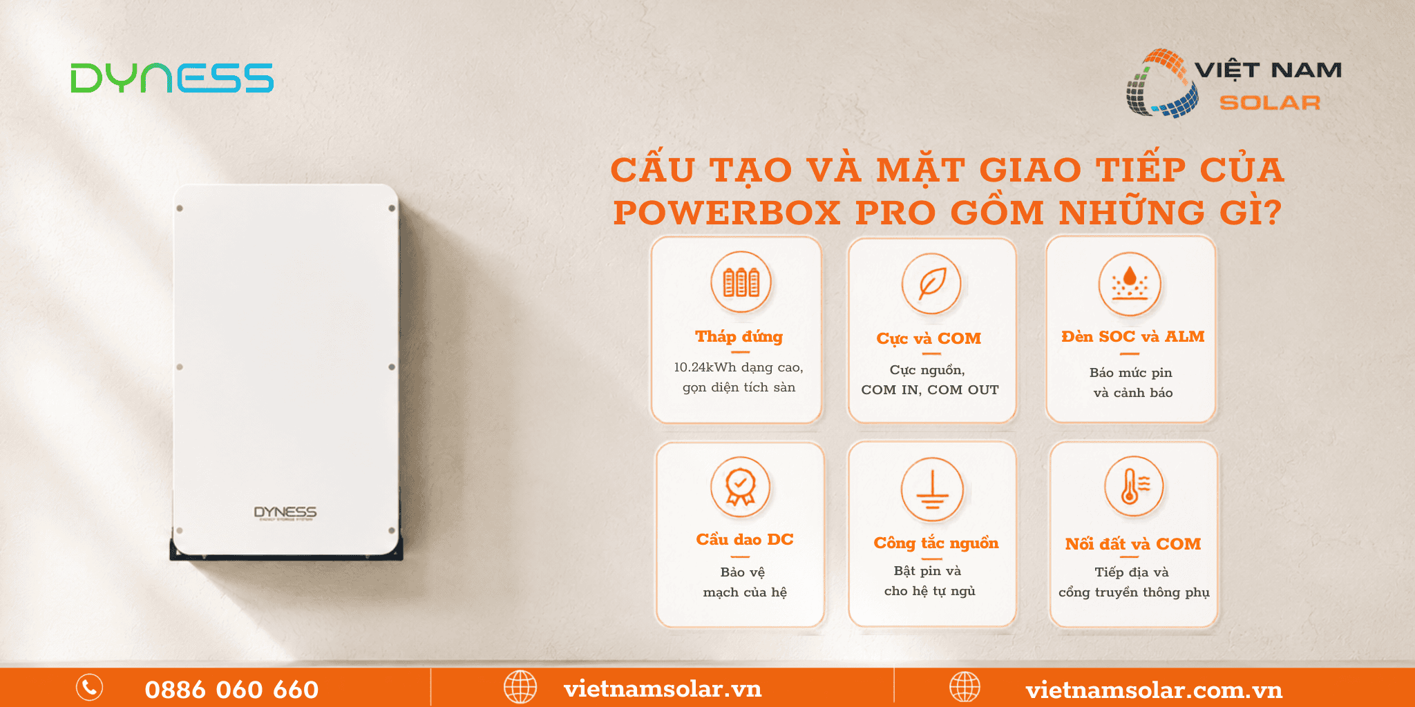 Powerbox Pro - Pin Lưu Trữ Điện Lithium Dyness Powerbox Pro 10.2kWh (IP 65) 2 cau tao pin luu tru dien lithium dyness 10 2kwh powerbox pro