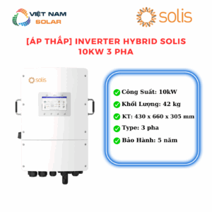 [Áp Thấp] Inverter Hybrid Solis 10 kW 3 pha - S6-EH3P10K02-NV-YD-L [Giá Sỉ]