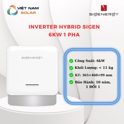 Inverter Hybrid Sigen 6KW 1 Pha