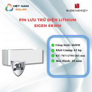 Pin Lưu Trữ Điện Lithium Sigen 6kWh