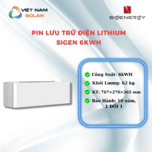 Pin Lưu Trữ Điện Lithium Sigen 6kWh
