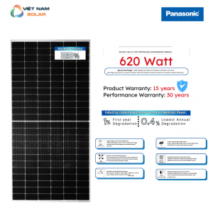 Tấm Pin Năng Lượng Mặt Trời Panasonic 620WP N-type Topcon