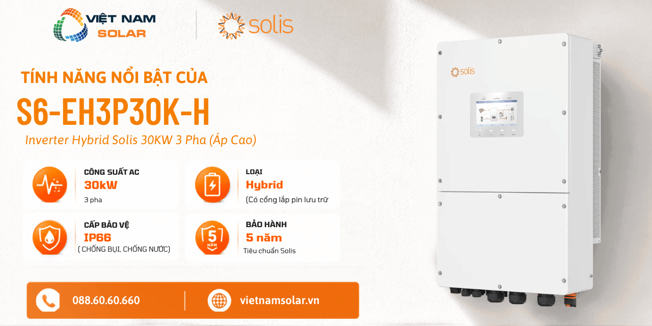 S6-EH3P30K-H - Inverter Hybrid Solis 30kW 3 Pha (Áp Cao) 1 s6 eh3p30k h inverter hybrid solis 30kw 3 pha ap cao tinh nang noi bat cua inverter solis