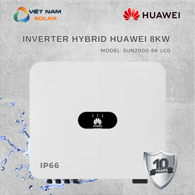 Inverter Hybrid Huawei 8kW 1 Pha Bảo Hành 10 Năm - SUN2000-8K-LC0