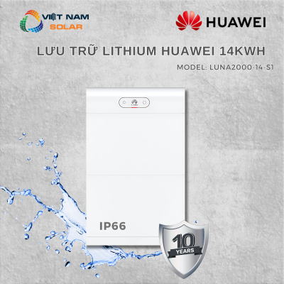 Pin Lưu Trữ Điện Lithium Huawei 14kWh - Bảo Hành 10 Năm - LUNA2000-14-S1