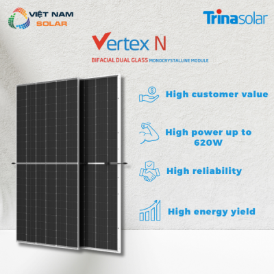 Tấm Pin NLMT Trina 620WP N-type i-Topcon [Giá Sỉ]