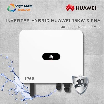Inverter Hybrid Huawei 15kW 3 Pha Bảo Hành 10 Năm – SUN2000-15K-MB0