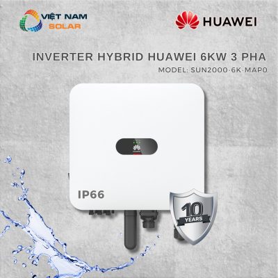 Inverter Hybrid Huawei 6kW 3 Pha Bảo Hành 10 Năm – SUN2000-6K-MAP0