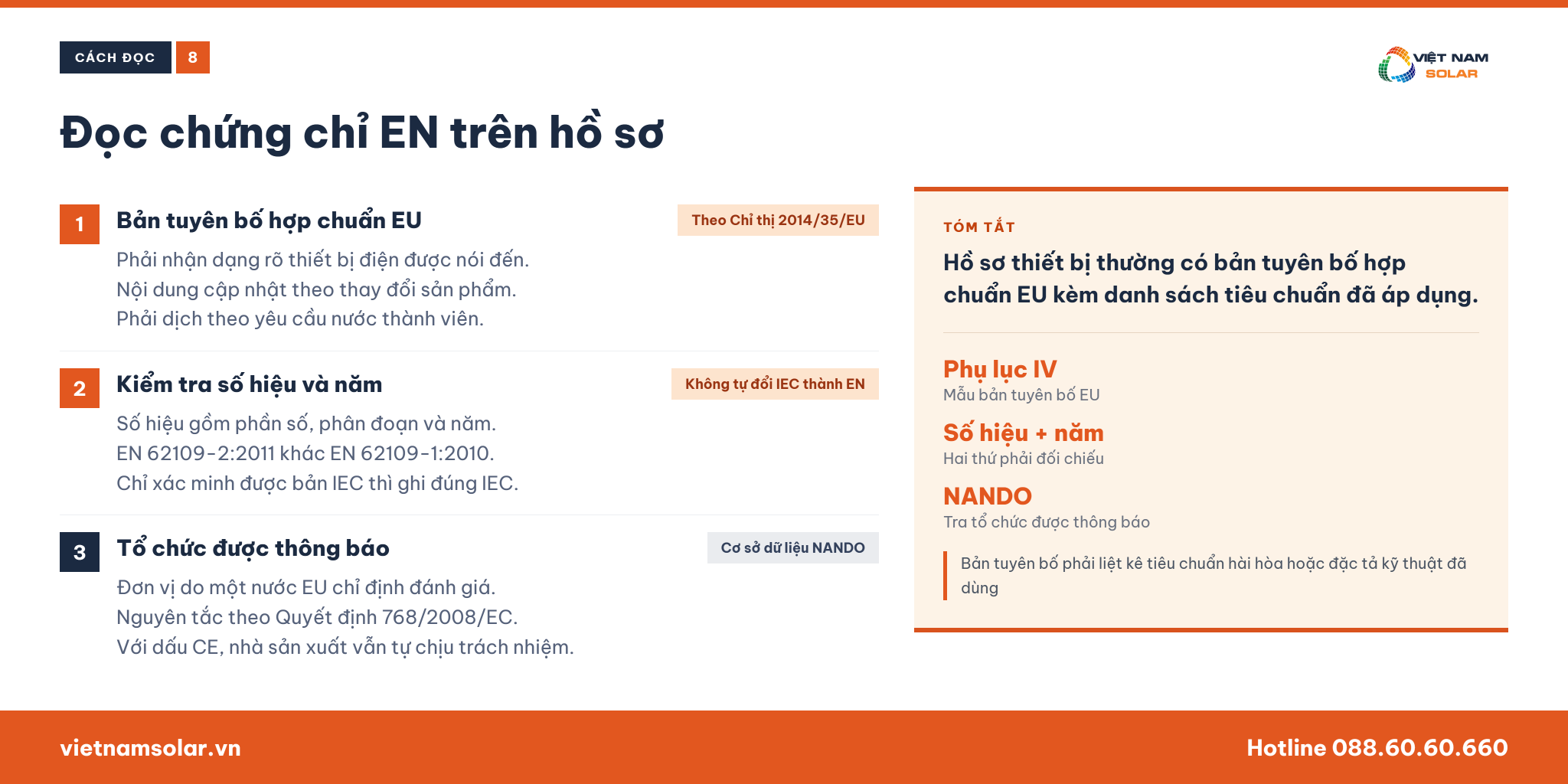 Chứng chỉ EN trong điện mặt trời là gì? Ý nghĩa và vai trò trong ngành năng lượng sạch 33 Cách đọc chứng chỉ EN trên hồ sơ thiết bị điện mặt trời