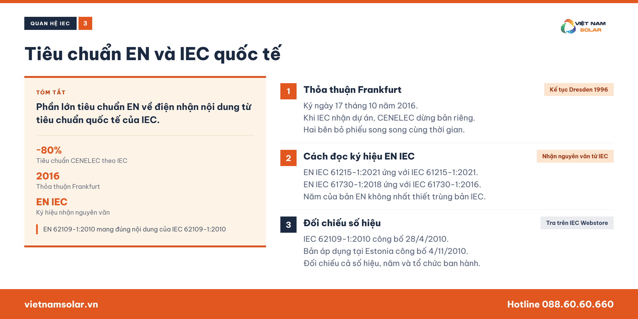 Chứng chỉ EN trong điện mặt trời là gì? Ý nghĩa và vai trò trong ngành năng lượng sạch 28 Quan hệ giữa tiêu chuẩn EN và tiêu chuẩn IEC quốc tế