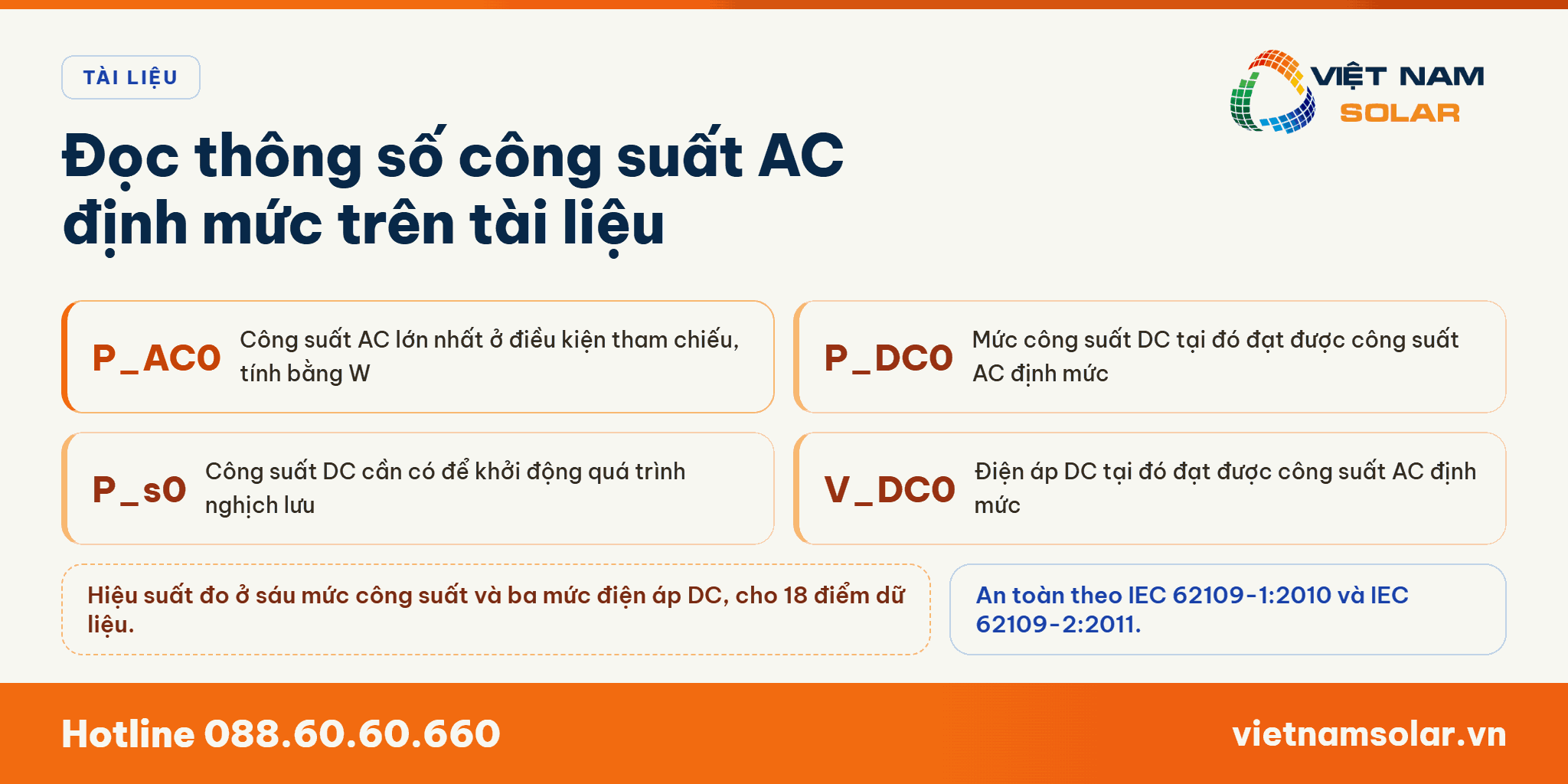 Công Suất AC Định Mức Là Gì? 9 Vị trí ghi công suất AC định mức P_AC0 trong mục thông số đầu ra của tài liệu kỹ thuật