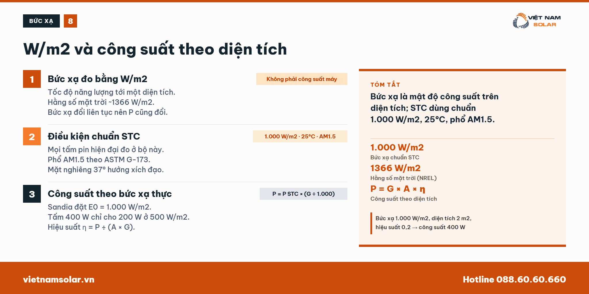 Công Suất Là Gì? Ký Hiệu Công Suất P, Đơn Vị W và Công Thức Tính 33 Bức xạ tính bằng W trên mét vuông và công suất theo diện tích