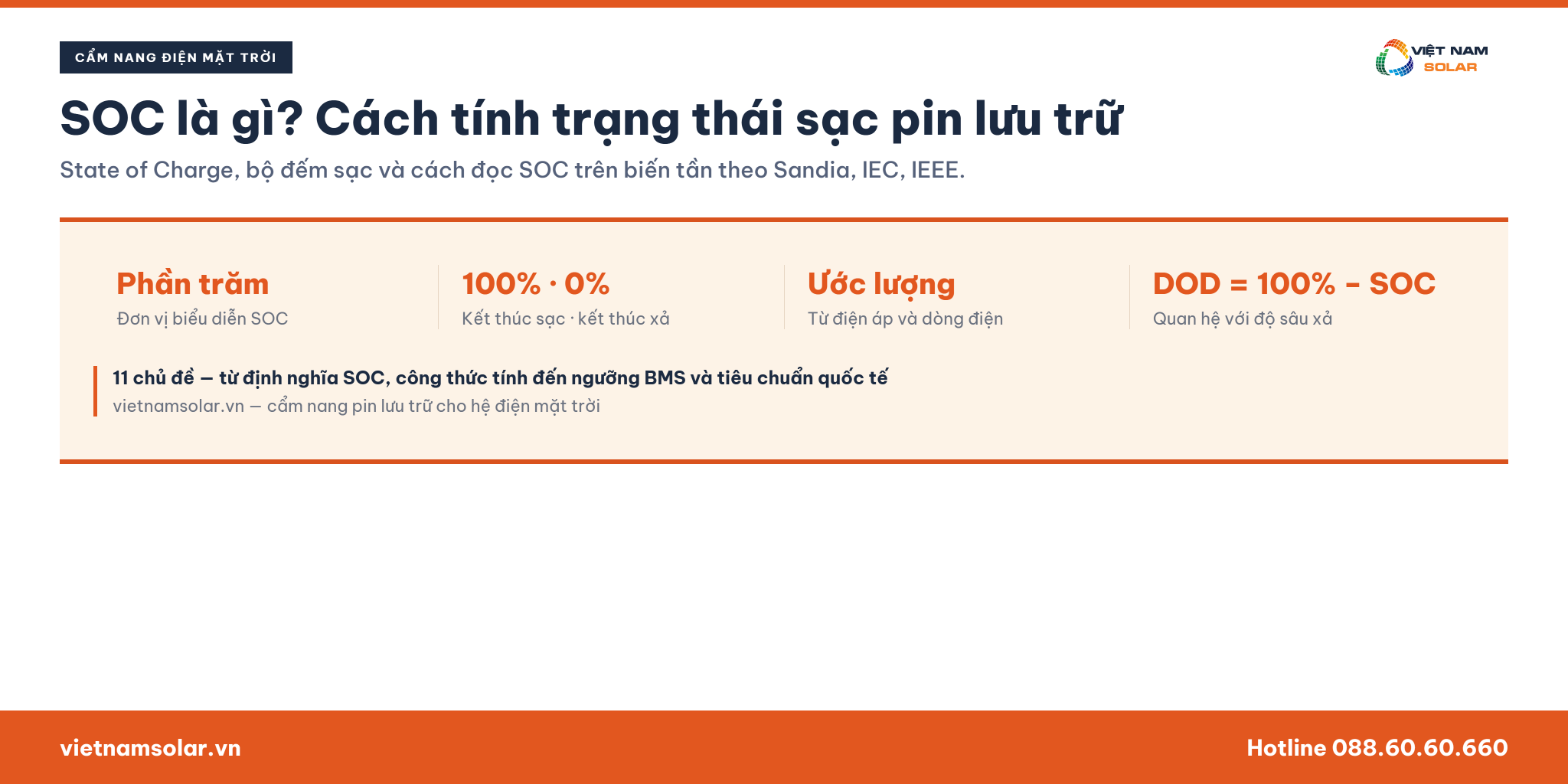 SOC (State of Charge) Là Gì? Hiểu Đúng Về Trạng Thái Sạc Pin Trong Hệ Thống Lưu Trữ Năng Lượng 25 SOC là gì? Tổng quan trạng thái sạc pin