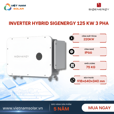 Inverter Hòa Lưới Sigenergy 125KW 3 Pha - 125M1 Bảo Hành 5 Năm