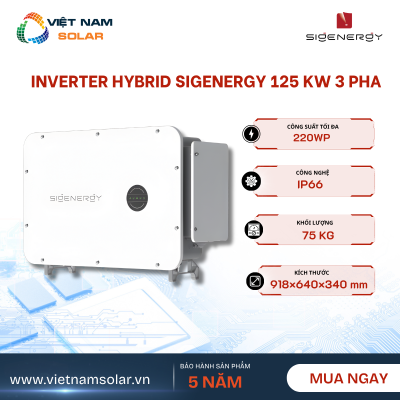 Inverter Hòa Lưới Sigenergy 125KW 3 Pha - 125M1 Bảo Hành 5 Năm