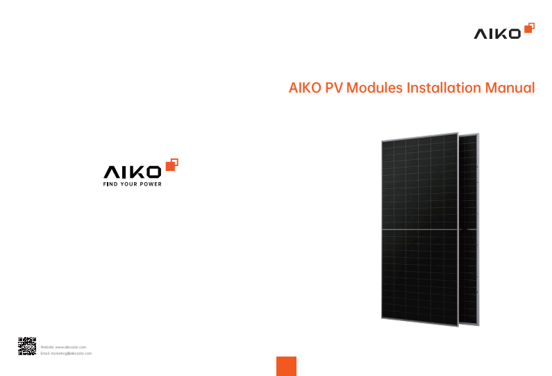 Manual - Hướng Dẫn Lắp Đặt Tấm Pin Năng Lượng Mặt Trời AIKO Solar 1 Manual Huong Dan Lap Dat Tam Pin Nang Luong Mat Troi AIKO Solar