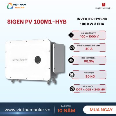Inverter Hybrid Sigenergy 100 kW 3 Pha – Sigen PV 100M1-HYB - Hybrid Backup