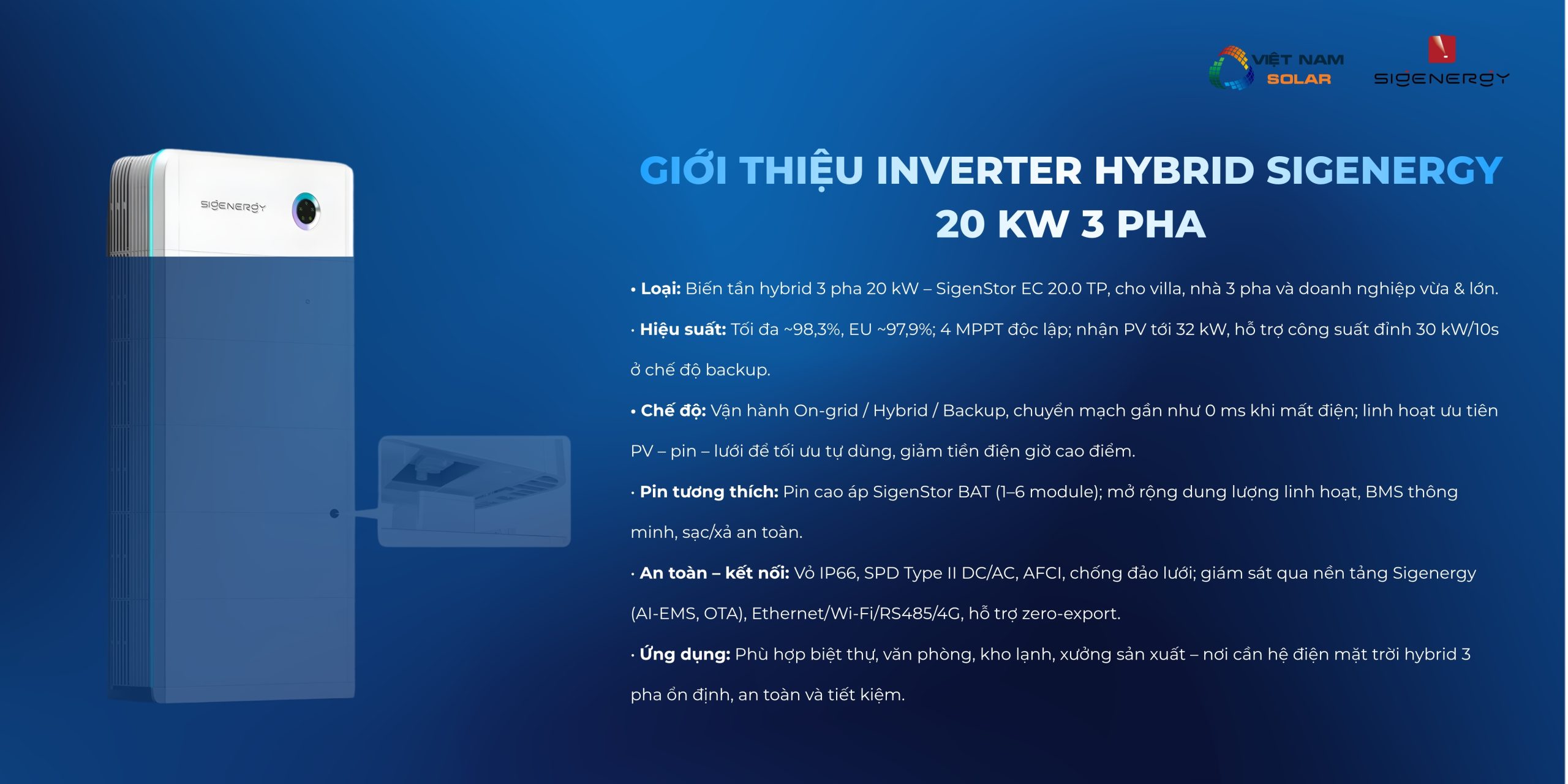 Inverter Hybrid Sigenergy 20 kW 3 Pha – SigenStor EC 20.0 TP 1 inverter hybrid sigenergy 20 kw 3 pha sigenstor ec 20 tp 1 scaled