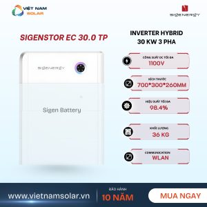 Inverter Hybrid Sigenergy 30 kW 3 Pha – SigenStor EC 30.0 TP