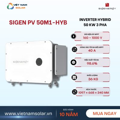 Inverter Hybrid Sigenergy 50 kW 3 Pha – Sigen PV 50M1-HYB - Hybrid Backup