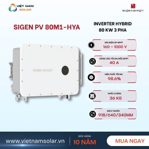 Inverter Hybrid Sigenergy 80 kW 3 Pha – Sigen PV 80M1-HYA - Hybrid Điều Tiết