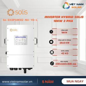 [Áp Thấp] Inverter Hybrid Solis 18KW 3 Pha – S6-EH3P18K02-NV-YD-L